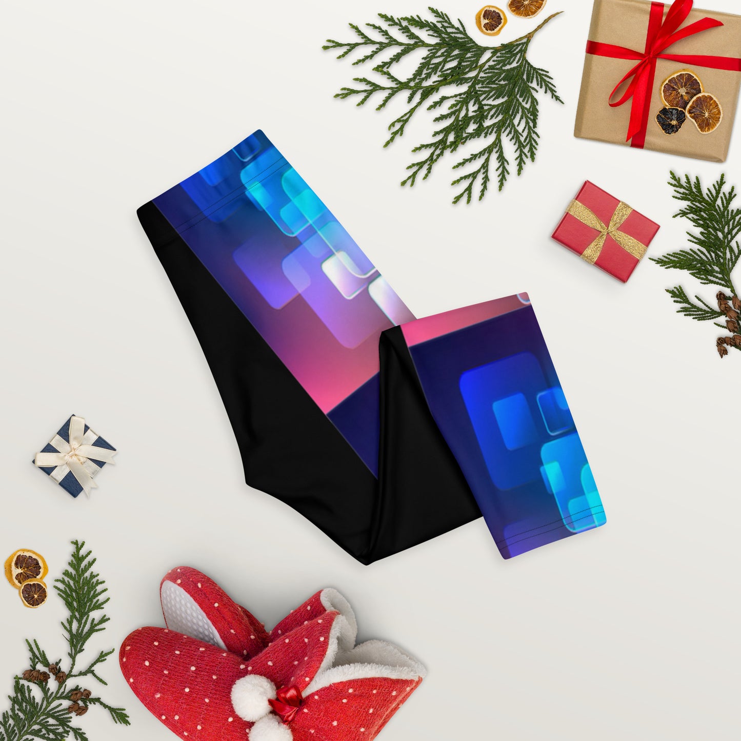 Abstract art Capri Leggings