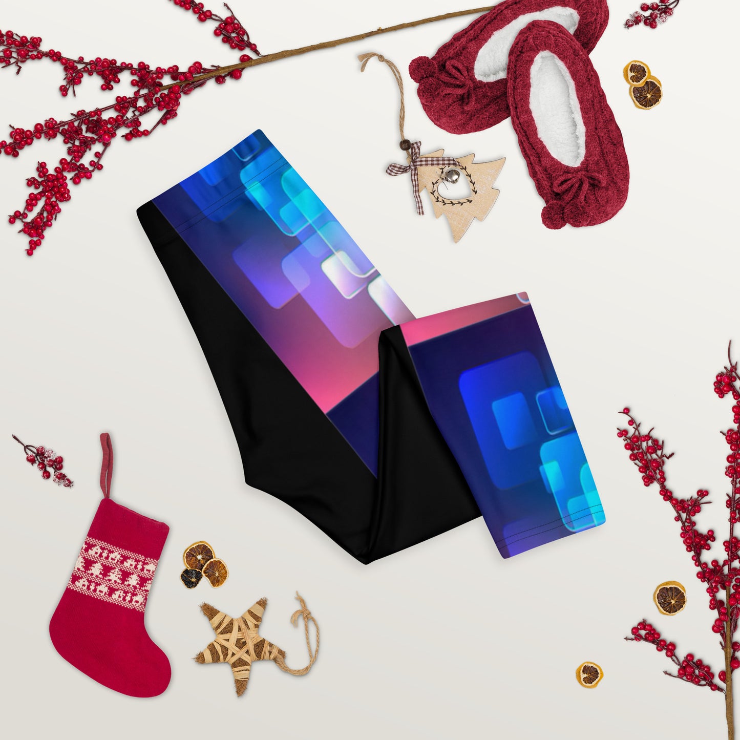 Abstract art Capri Leggings