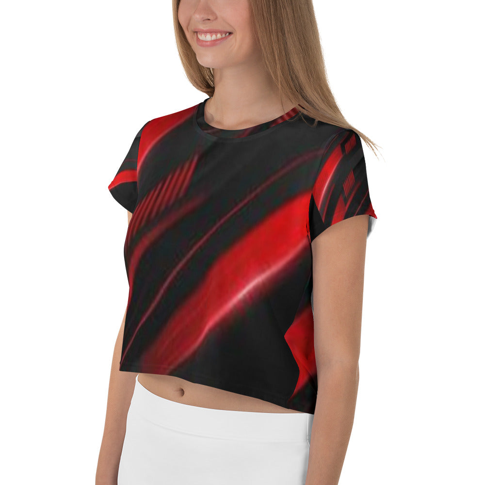 Abstract Design Crop Tee