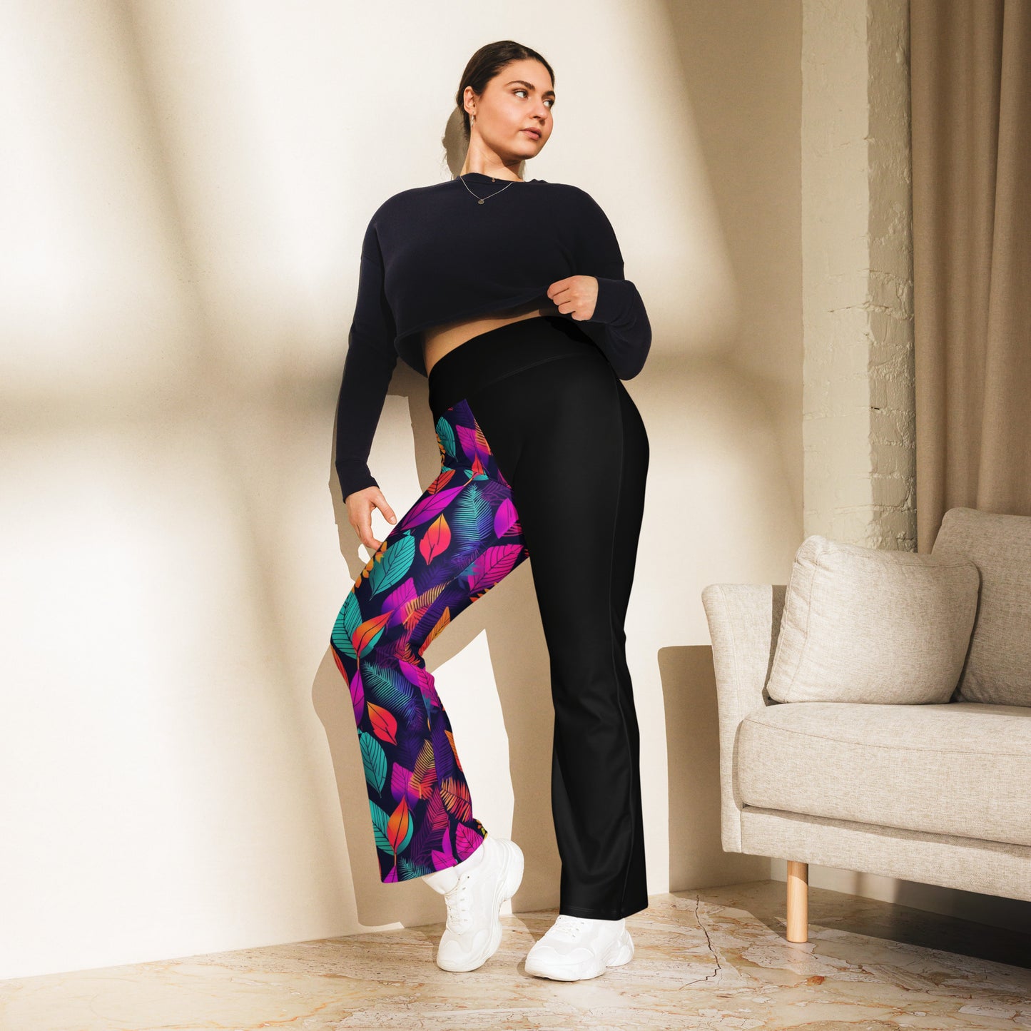 Half n Half Flare leggings