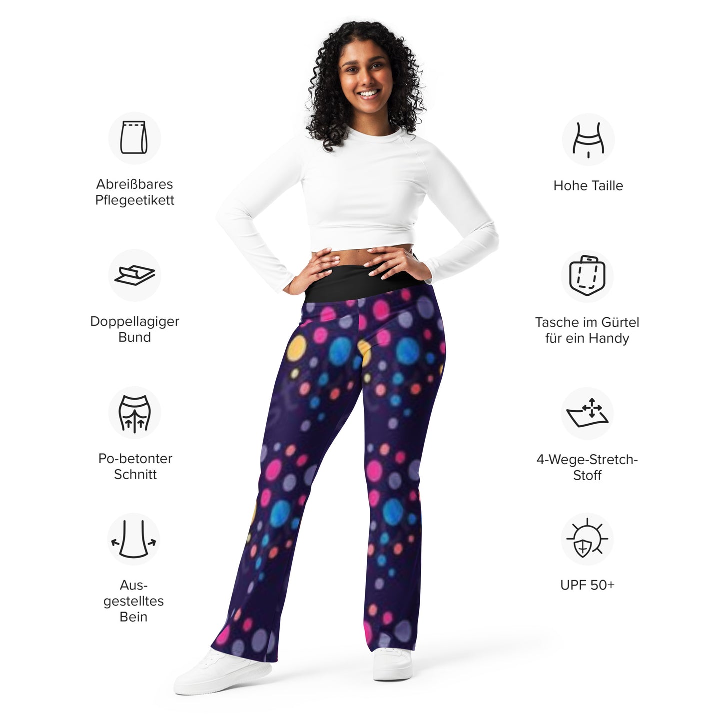 stylish dots Flare leggings/pant