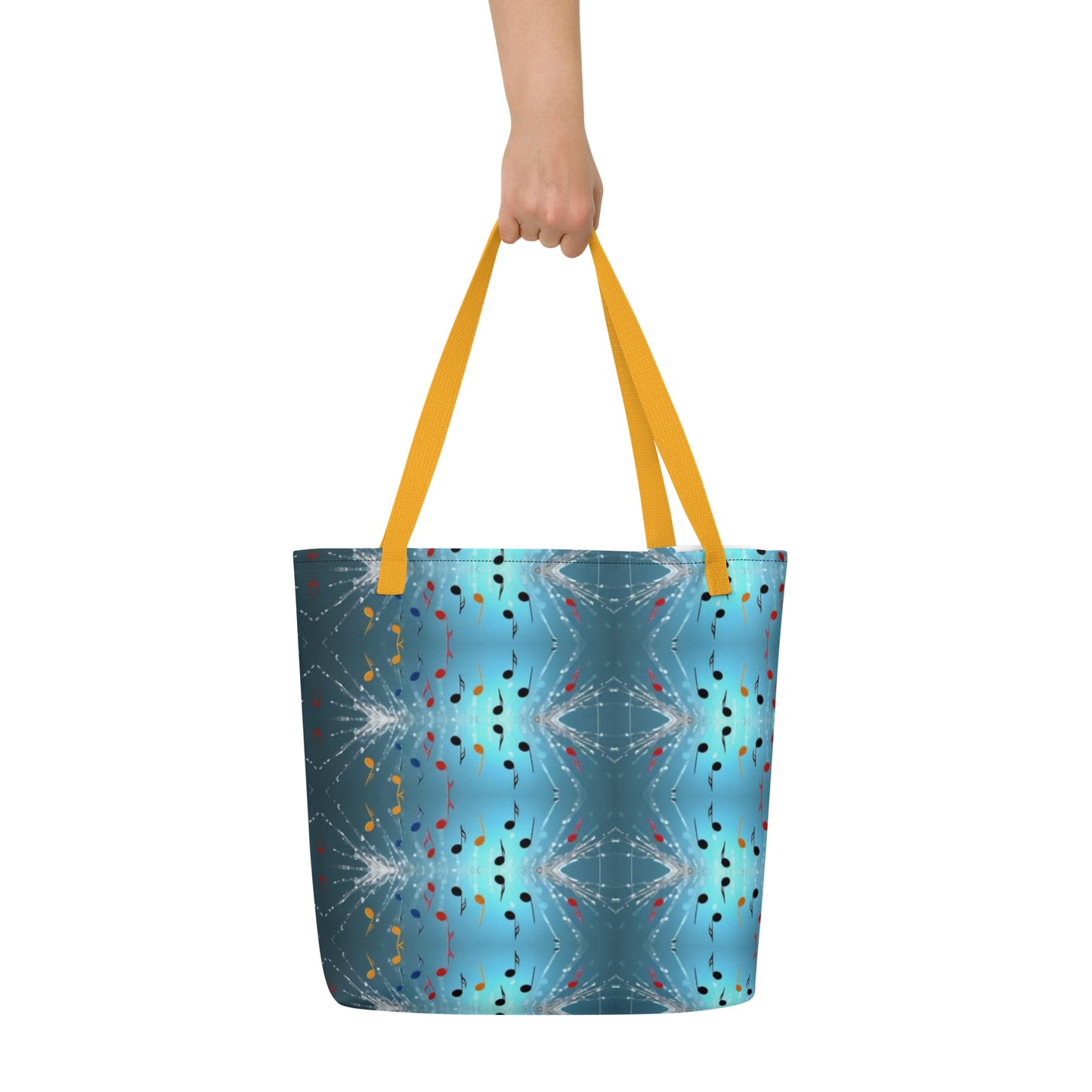 Musical Notes Large Tote Bag