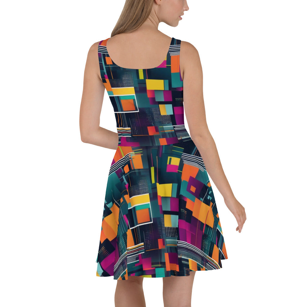 AI I abstract art Skater Dress