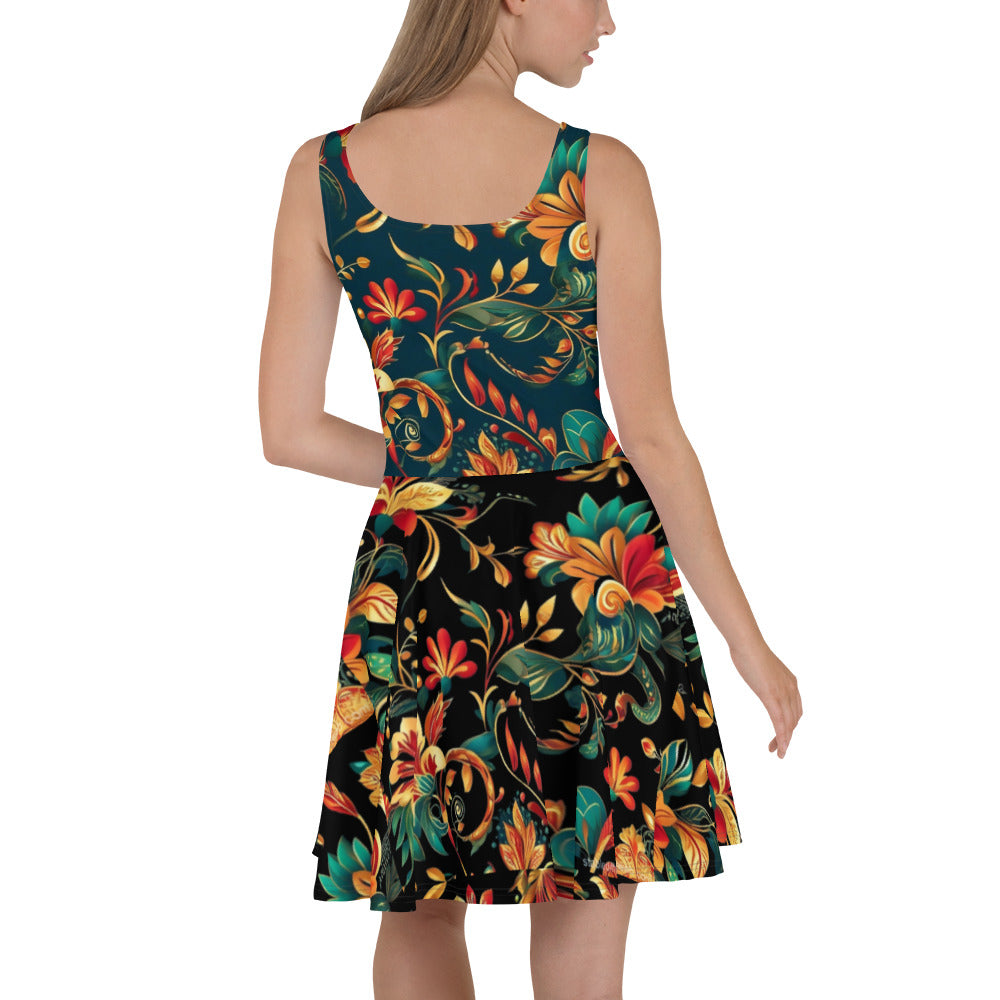 Tribal Motifs Skater Dress