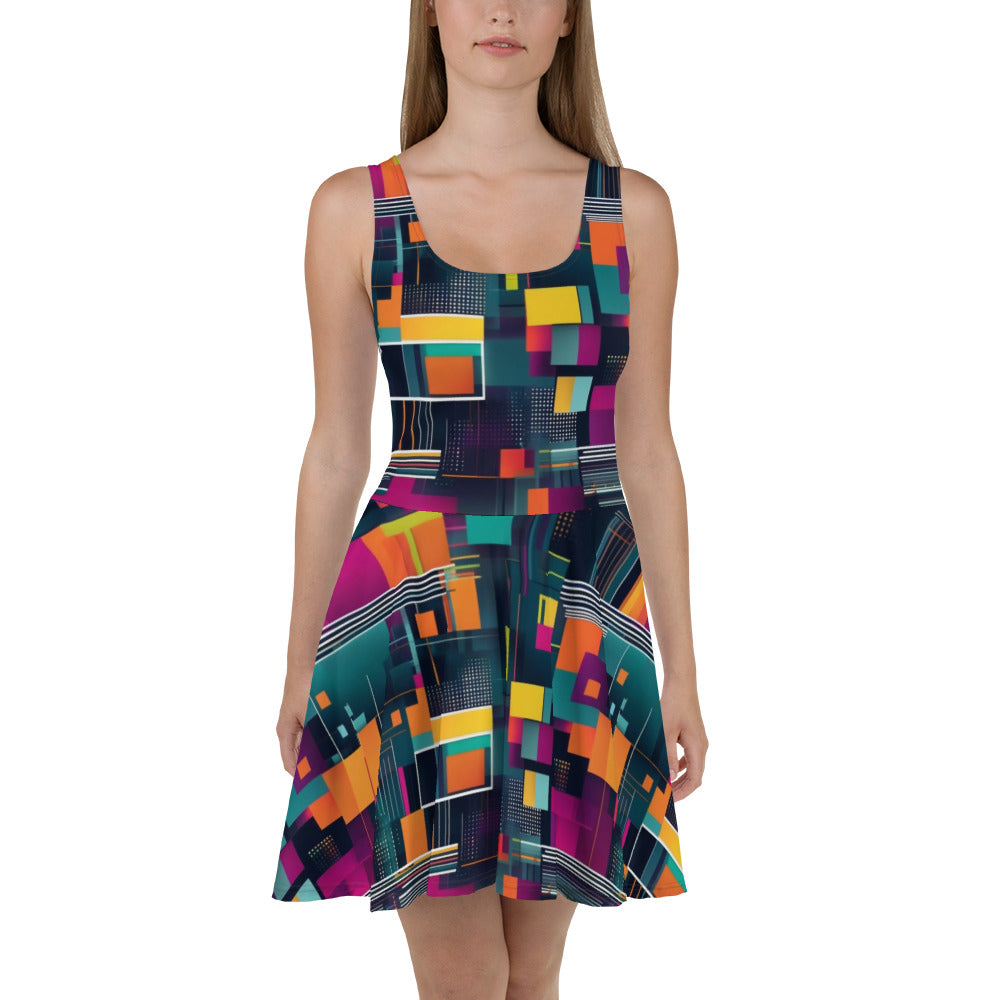 AI I abstract art Skater Dress