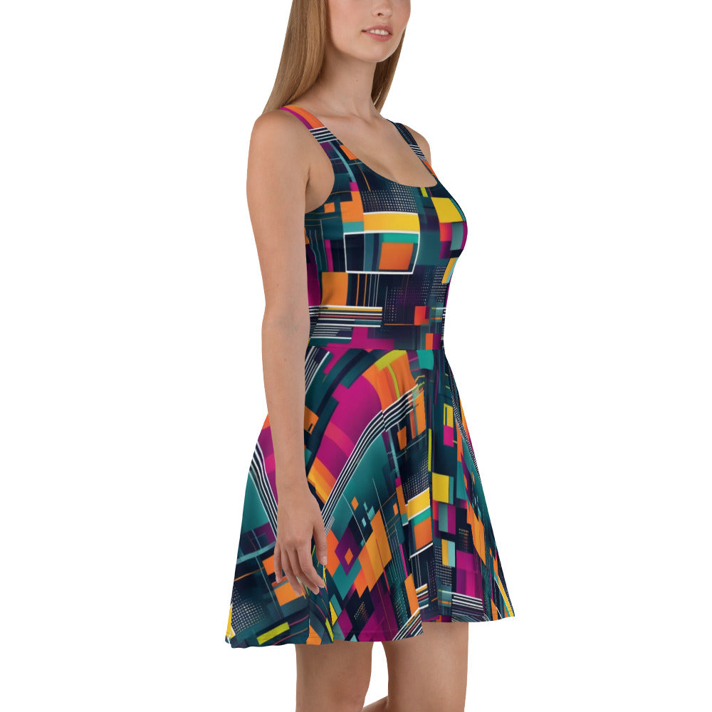 AI I abstract art Skater Dress