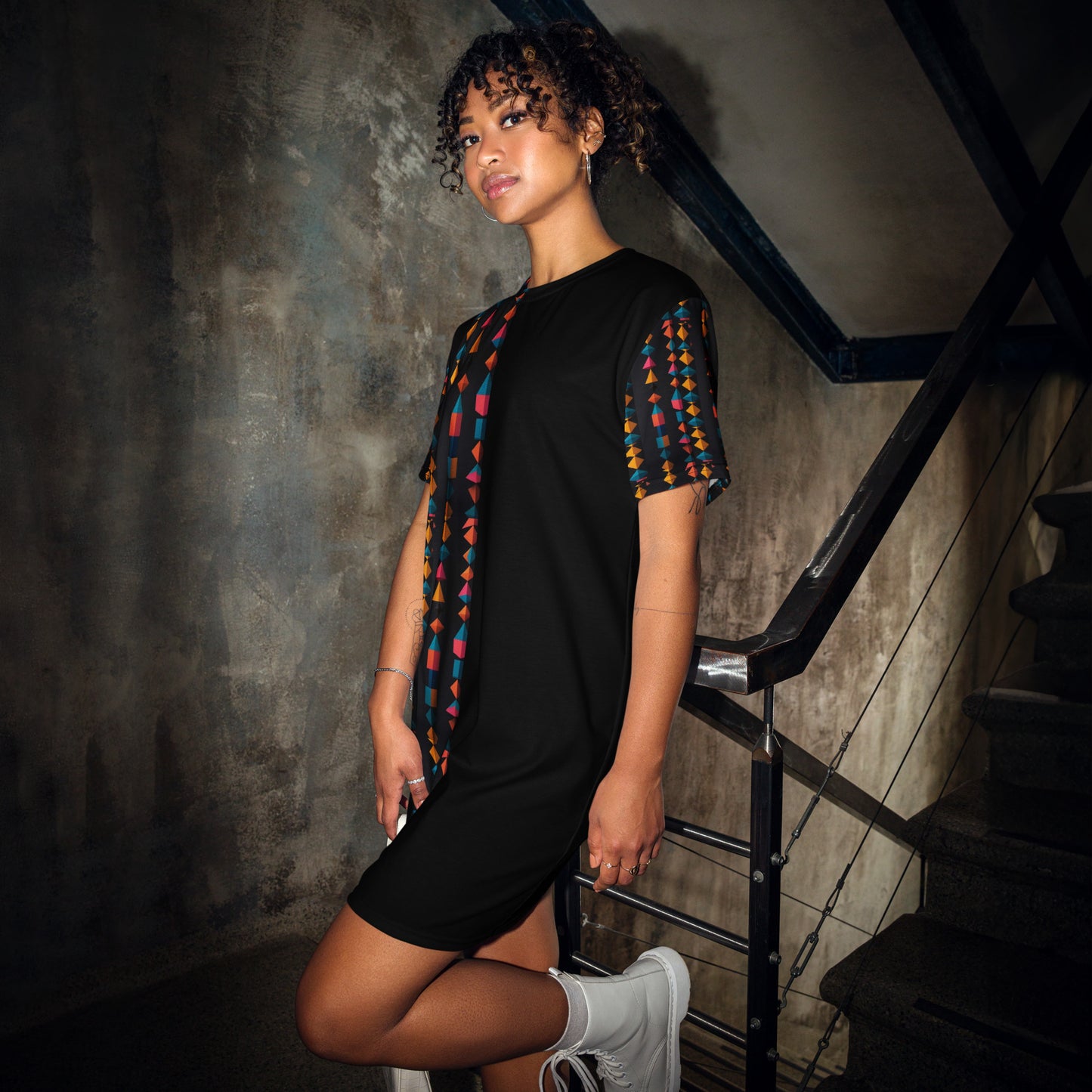Half n Half T-shirt dress