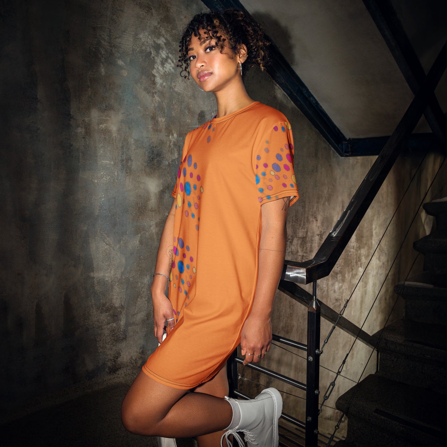Half n Half T-shirt dress