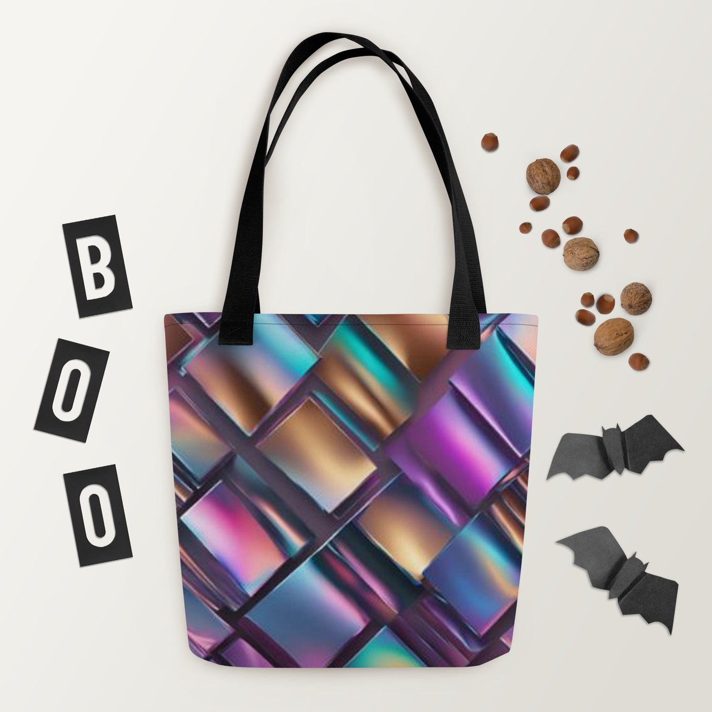 Neon rhythms Print Tote bag