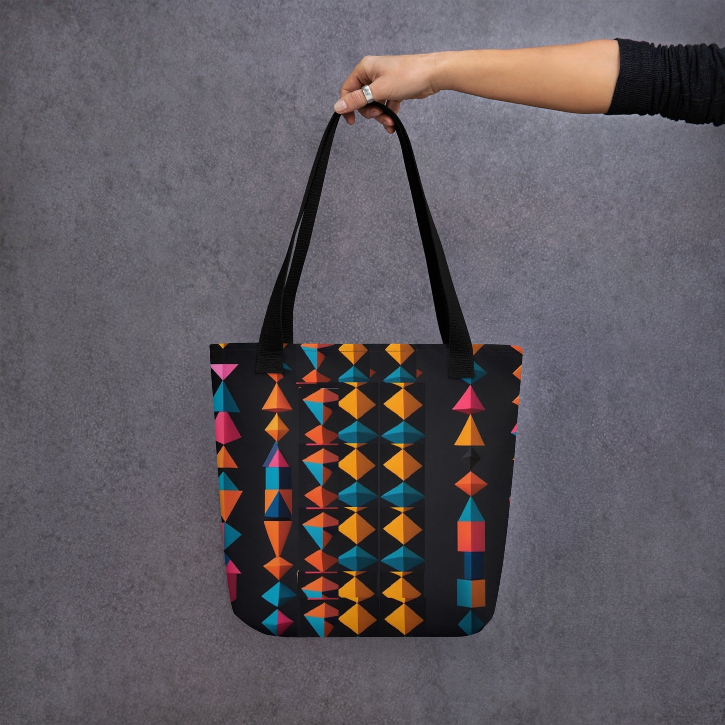 Abstract Geometric art tote bag