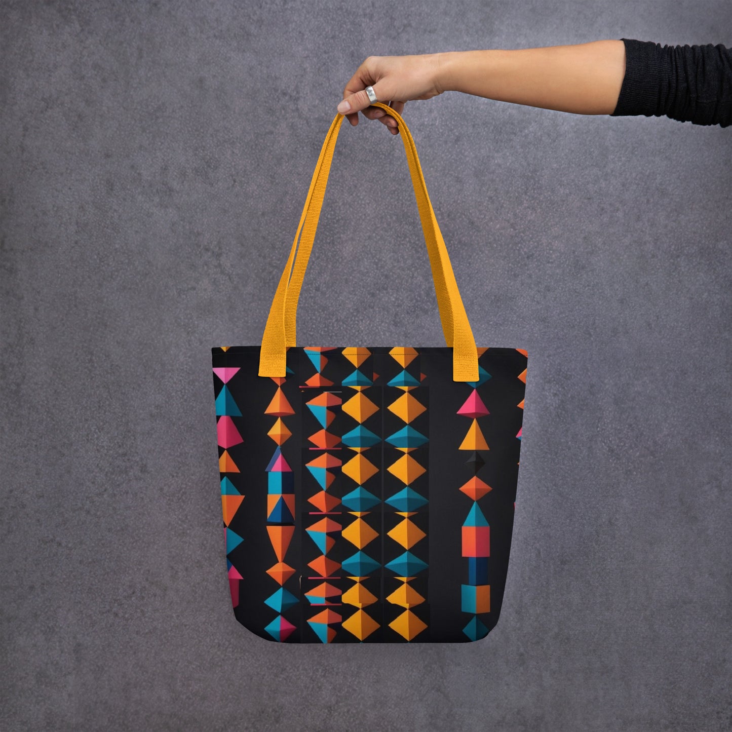 Abstract Geometric art tote bag