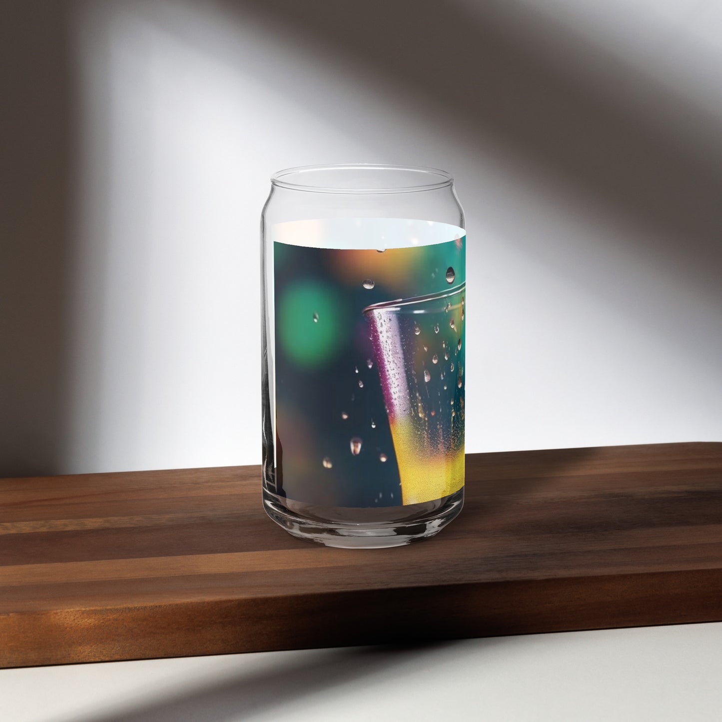 Can-shaped glass