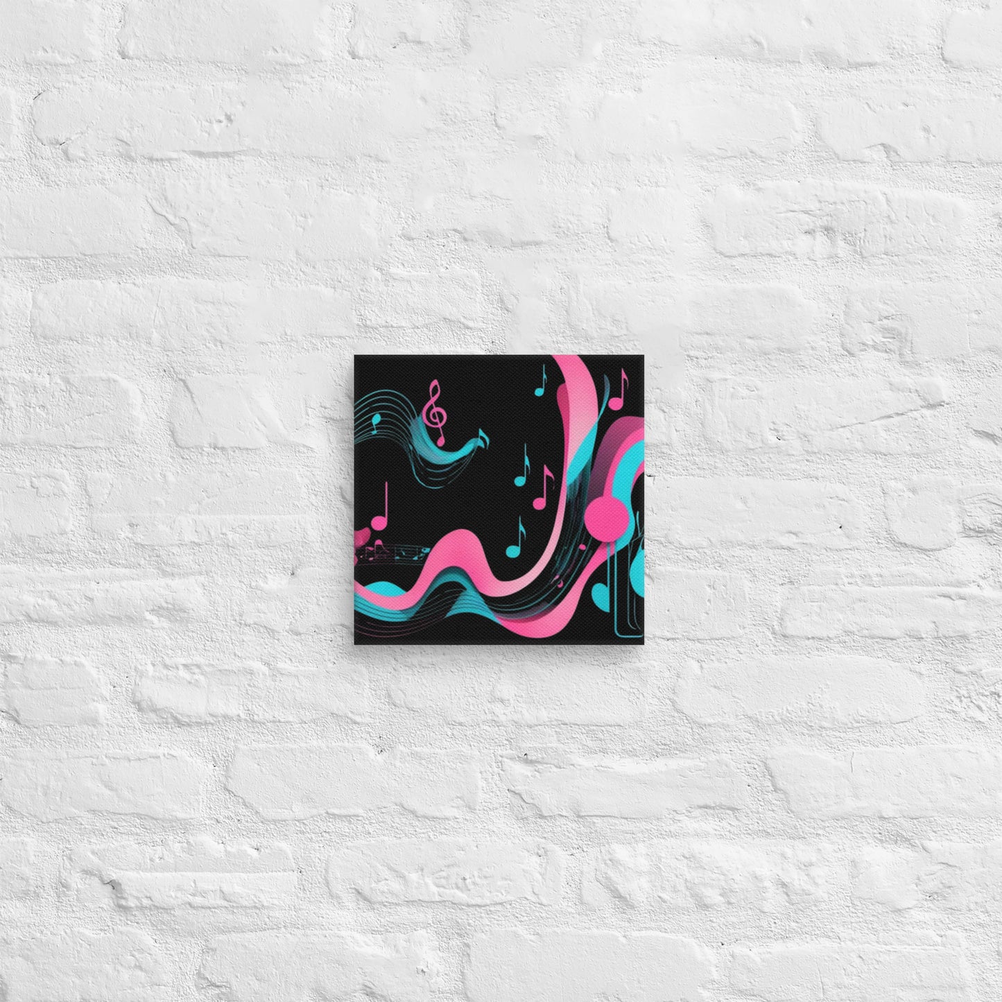 Abstract Music Art Canvas - neon rhythm's