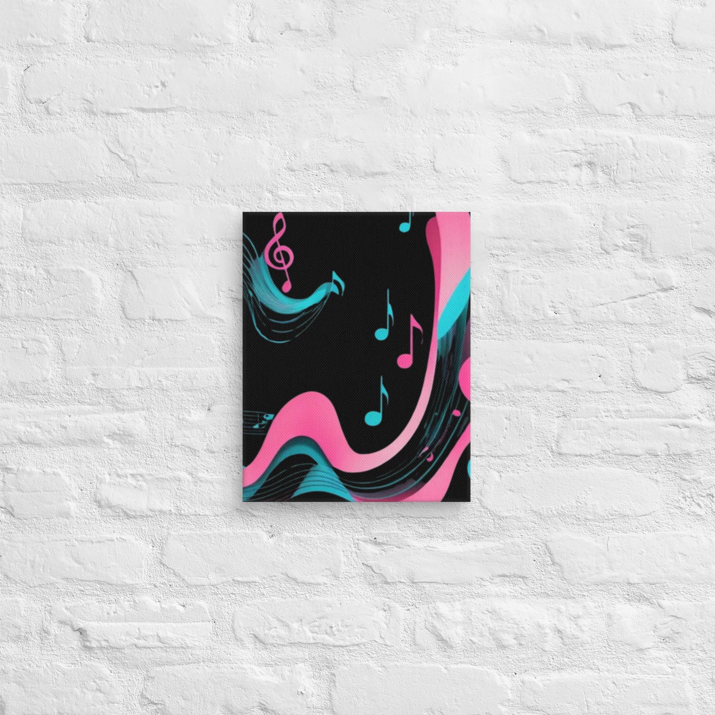 Abstract Music Art Canvas - neon rhythm's
