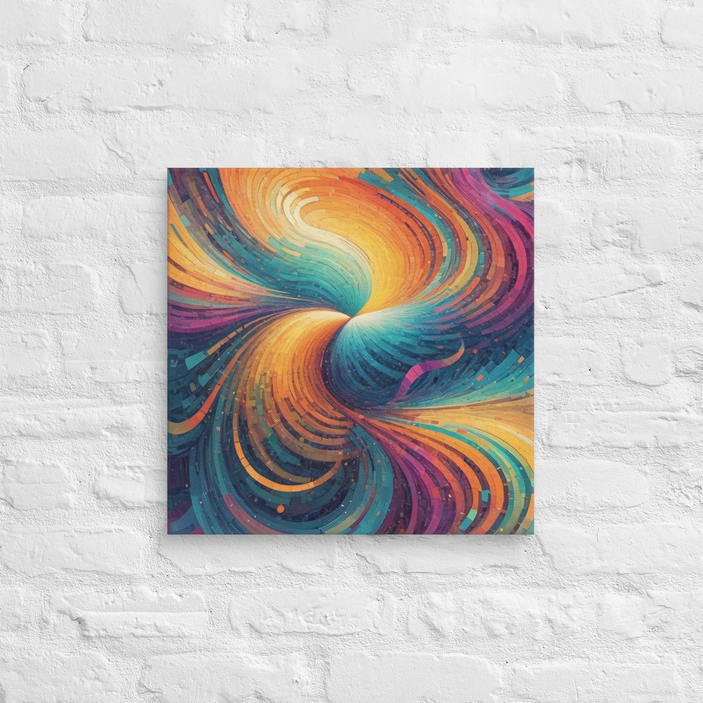 Abstract AI Art Canvas