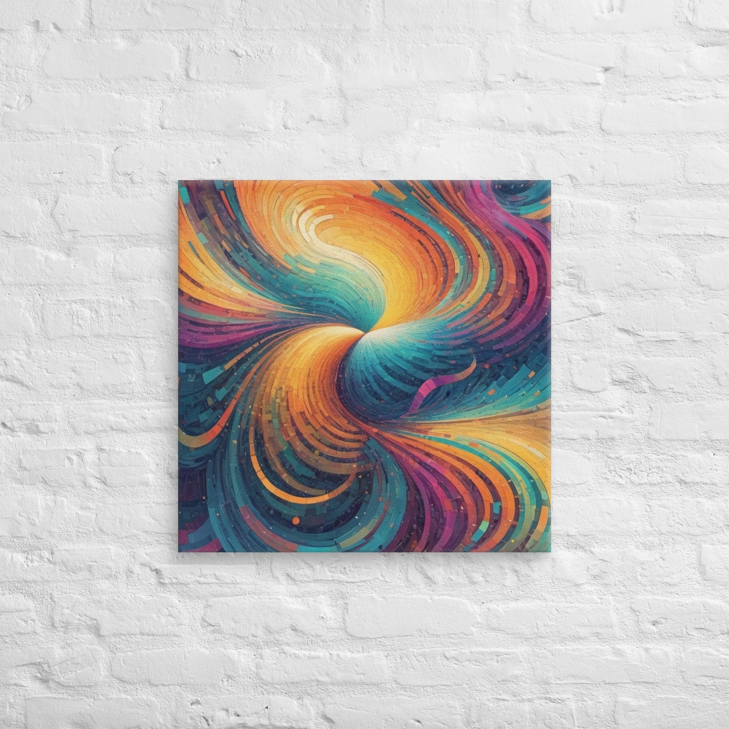 Abstract AI Art Canvas