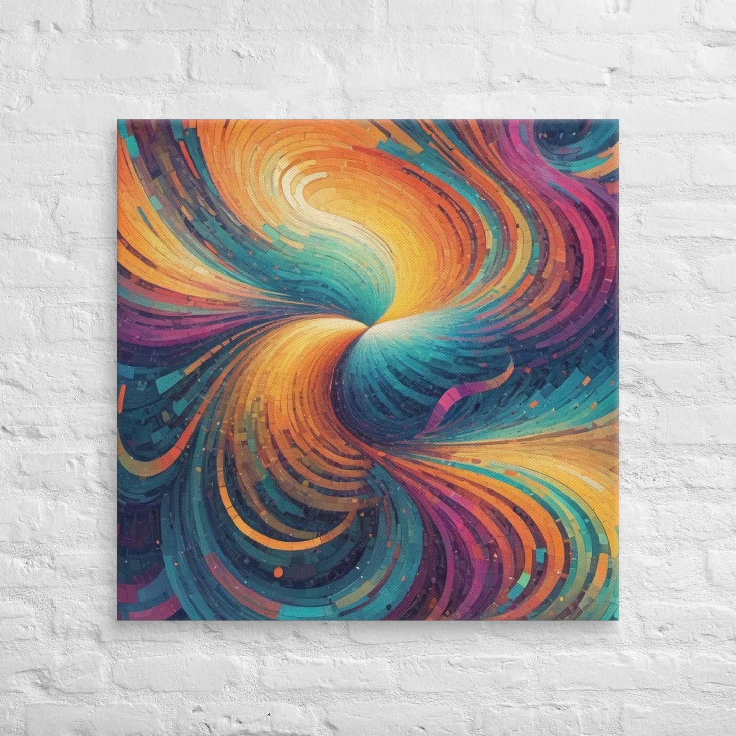 Abstract AI Art Canvas