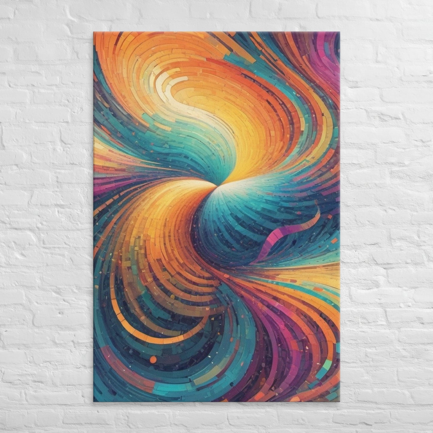 Abstract AI Art Canvas