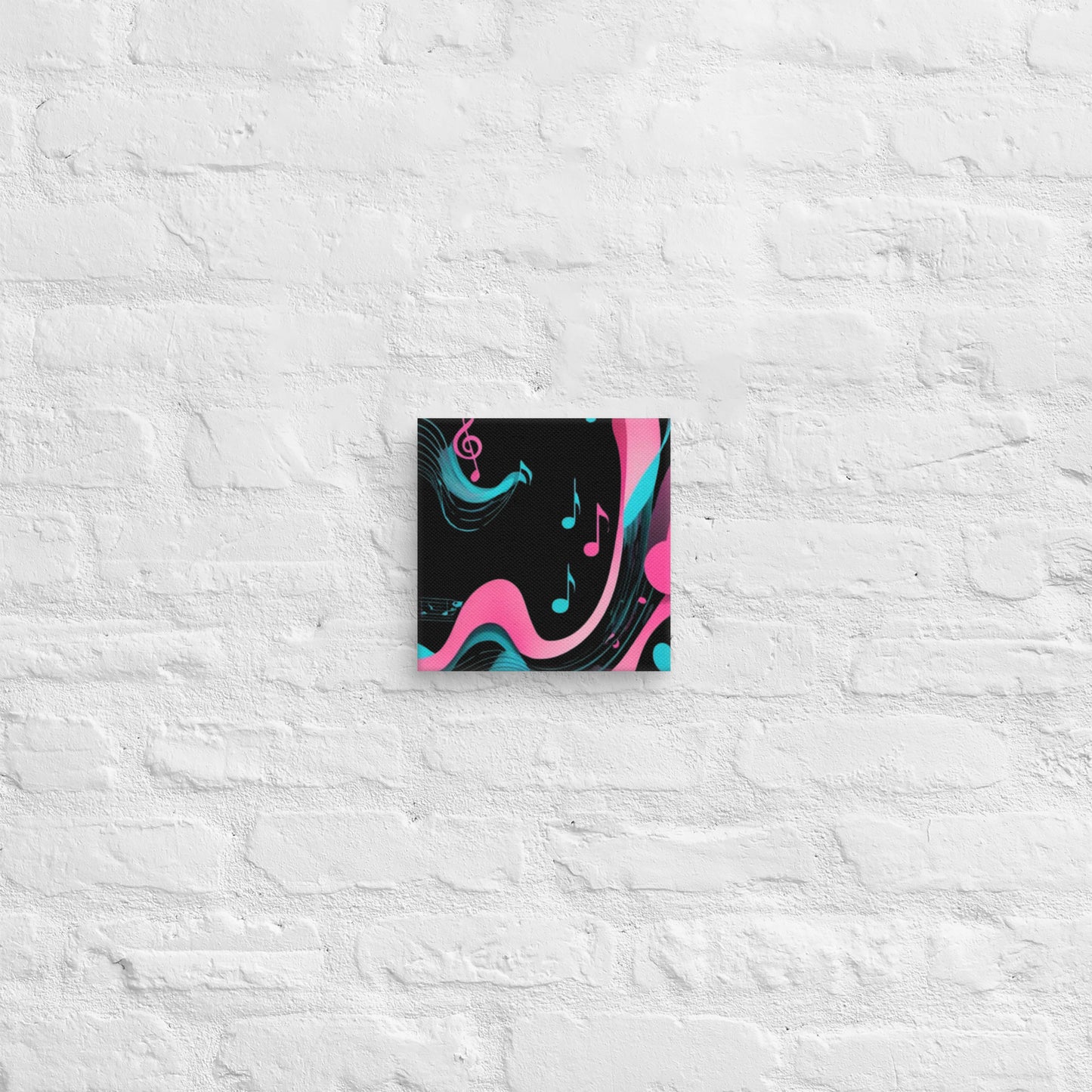 Abstract Music Art Canvas - neon rhythm's