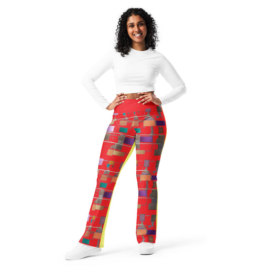 Sticky Notes Flare leggings/pants