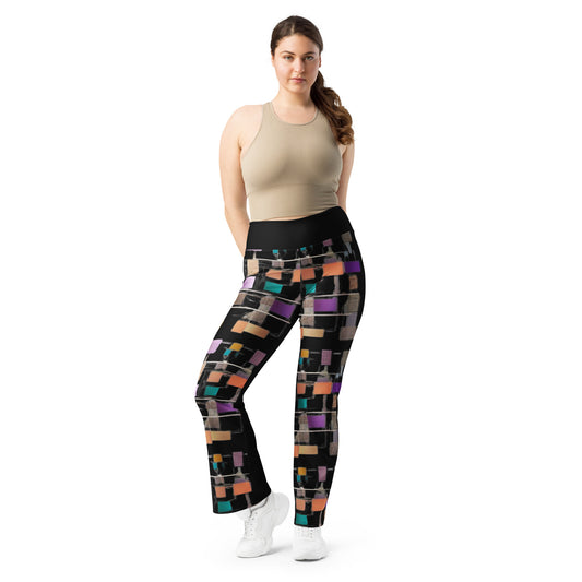 Sticky Notes Flare leggings