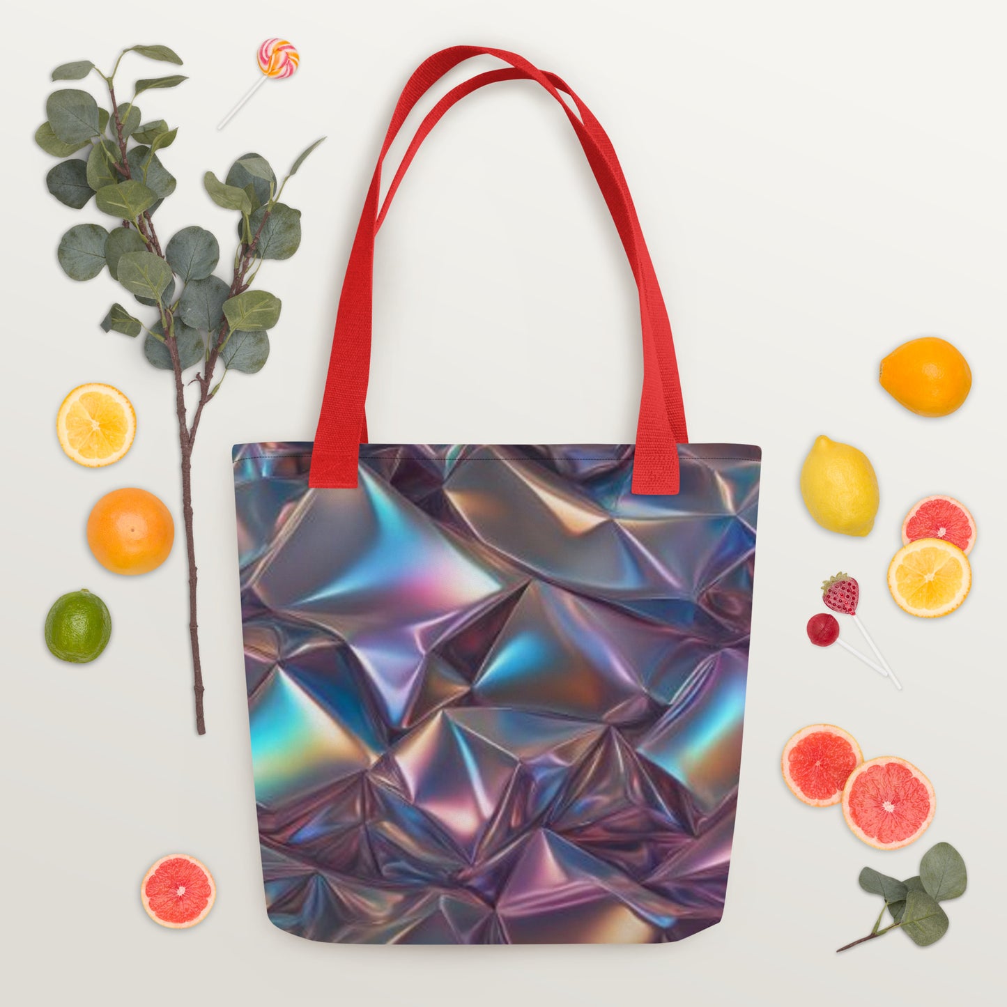 Neon rhythms Tote bag
