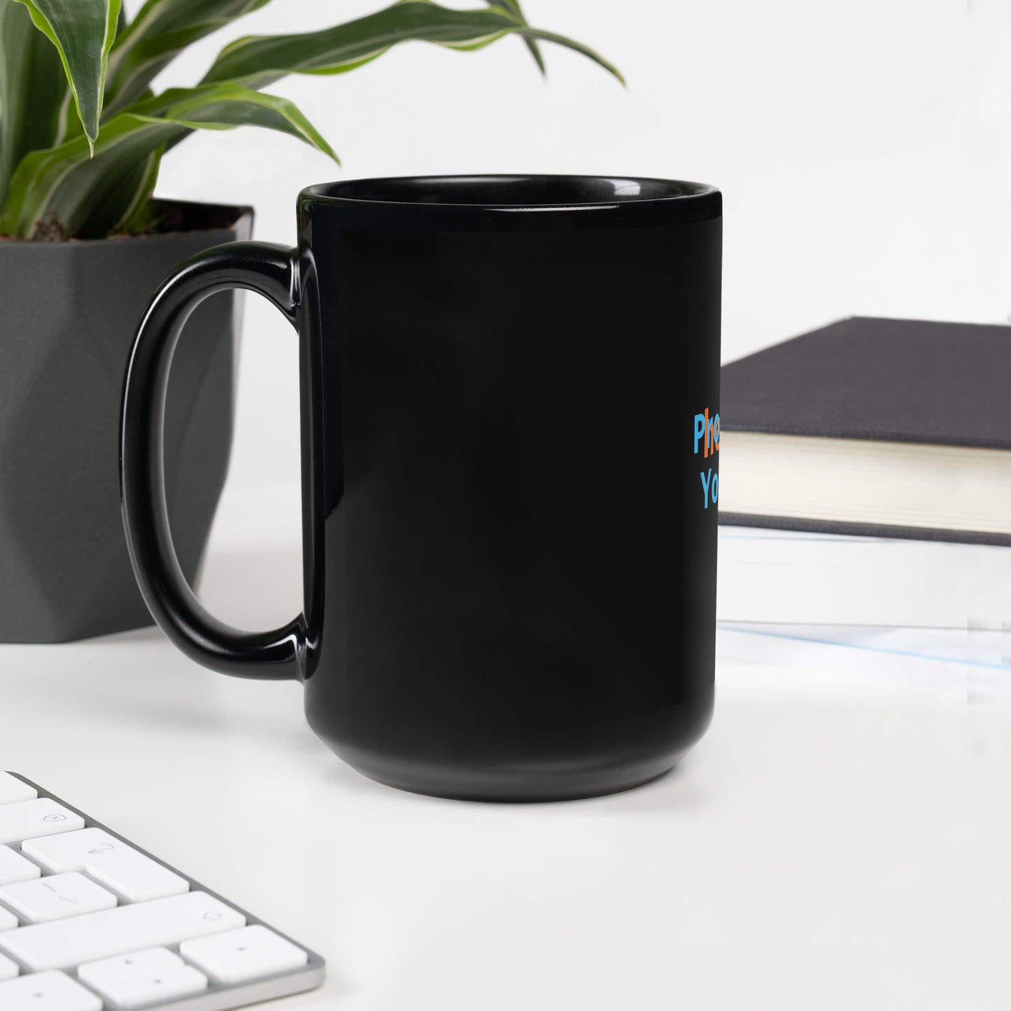 Prompt ME Black Glossy Mug